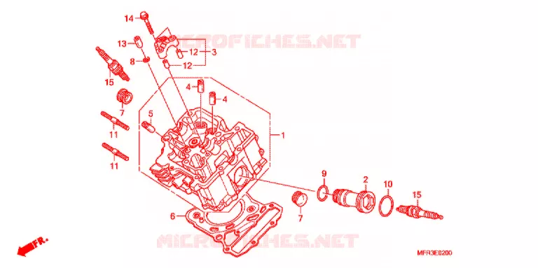 CULATA DELANTERA Honda MOTO 1300 VT 2010  VT1300CXA