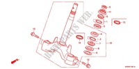 VASTAGO DE DIRECCION/PUENTE SUPERIOR (WW125EX2C/EX2D/EX2E/D) para Honda PCX 125 2014