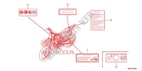 ETIQUETA DE PRECAUCION(1) para Honda CRF 250 R 2014