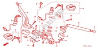 TUBERIA DE MANIJA/PUENTE SUPERIOR/ VASTAGO DE DIRECCION (FS1254/5/6/8) para Honda FS 125 SONIC M 2005
