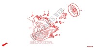 FARO DELANTERO para Honda SH 125 ABS D SPORTY GRIS FONCE 2015