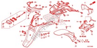 GUARDABARROS TRASERA para Honda SH 150 ABS D SPECIAL 3ED 2014