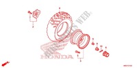 RUEDA TRASERA para Honda FOURTRAX 420 RANCHER 4X4 DCT 2015