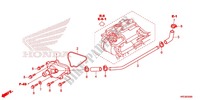 CUBIERTA DE BOMBA DE AGUA para Honda FOURTRAX 420 RANCHER 4X4 Manual Shift RED 2014