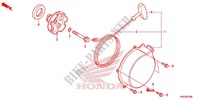ARRANCADOR DE RETROCESO para Honda FOURTRAX 420 RANCHER 4X4 Manual Shift RED 2014