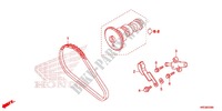 CADENA DE LEVA/TENSIONADOR para Honda FOURTRAX 420 RANCHER 4X4 Manual Shift RED 2014