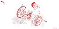 ENGRANAJE DE ARRANQUE para Honda FOURTRAX 420 RANCHER 4X4 Manual Shift RED 2014
