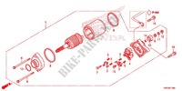 MOTOR DE ARRANQUE para Honda FOURTRAX 420 RANCHER 4X4 Manual Shift RED 2014