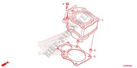 CILINDRO para Honda FOURTRAX 420 RANCHER 4X4 EPS Manual Shift 2014