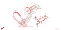 CADENA DE LEVA/TENSIONADOR para Honda FOURTRAX 500 FOREMAN 4X4 Electric Shift, Power Steering Red 2014