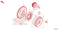 ENGRANAJE DE ARRANQUE para Honda FOURTRAX 500 FOREMAN 4X4 RED 2014