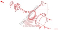 ARRANCADOR DE RETROCESO para Honda FOURTRAX 500 FOREMAN 4X4 RED 2014