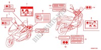 ETIQUETA DE PRECAUCION(1) para Honda PCX 125 2012