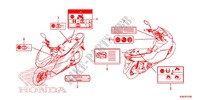 ETIQUETA DE PRECAUCION(1) para Honda PCX 125 SPECIAL EDITION 2015