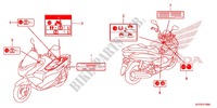 ETIQUETA DE PRECAUCION(1) para Honda PCX 150 2012