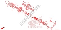 VASTAGO ARRANCADOR PIE para Honda XR 125, Kick starter only -2DK- 2012