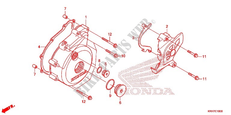 CUBIERTA DE CARTER IZQ./ GENERADOR(2) para Honda XR 150 2014