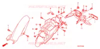 GUARDABARROS TRASERO para Honda CBF125 2014