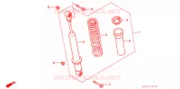 ALMOHADILLA TRASERA(2) para Honda TRX 300 FOURTRAX 4X4 1988