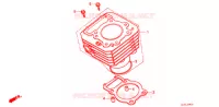 CILINDRO para Honda TRX 300 FOURTRAX 4X4 1988