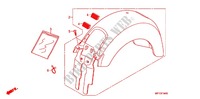 GUARDABARROS TRASERA (VT1300CR/CRA) para Honda VT 1300 STATELINE 2012