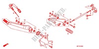 SOPORTE PRINCIPAL/PEDAL DE FRENO para Honda VT 1300 STATELINE 2012