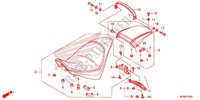 ASIENTO (VT1300CXA) para Honda VT 1300 C FURY ABS RED 2015