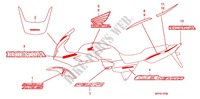 EMBLEMA/FLEJE (CB1300SA 3ED,3F,8E) para Honda CB 1300 ABS, TETE DE FOURCHE 2012