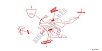 EMBLEMA/FLEJE (1) para Honda CBR 600 R ABS BLACK 2012
