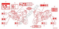 ETIQUETA DE PRECAUCION (2) para Honda PAN EUROPEAN 1300 ABS 2011