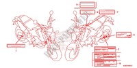 ETIQUETA DE PRECAUCION (DK,KO,LO) para Honda MSX 125 2013