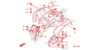 GUARDABARROS DELANTERO para Honda FOURTRAX 420 RANCHER 4X4 Manual Shift RED 2010