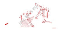 SOPORTE PRINCIPAL/PEDAL DE FRENO para Honda CBF 125 2012