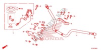 TUBERIA DE MANIJA/PUENTE SUPERIOR (2) para Honda CBF 125 2012