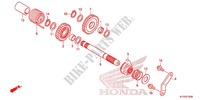VASTAGO ARRANCADOR PIE para Honda CBF 125 2012