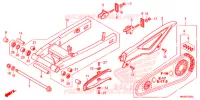 BRAZO DE OSCILACION/CAJA DE CADENA para Honda NC 750 S ABS 2016