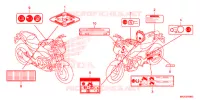 ETIQUETA DE PRECAUCION(1) para Honda NC 750 S ABS 2016