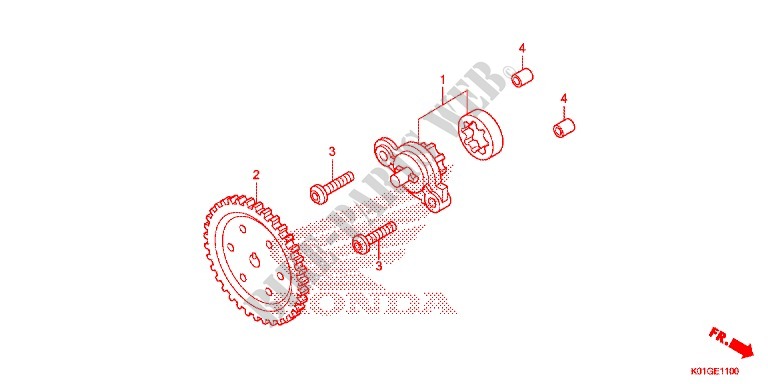 CARTER DE MOTOR/BOMBA DE ACEITE para Honda SH 125 ABS 2020
