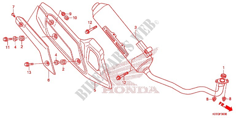 SILENCIADOR DE ESCAPE(2) para Honda SH 125 ABS 2020