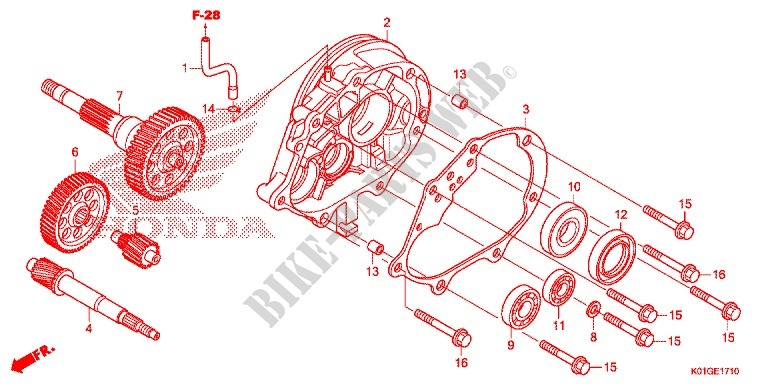 TRANSMISION para Honda SH 125 ABS 2020