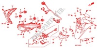 LUZ TRASERA/GUARDABARROS TRASERO (FJS400D9/FJS400A) para Honda SILVER WING 400 ABS 2012