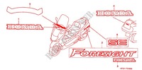 MARCA/FLEJE(1) para Honda FORESIGHT 250 1997