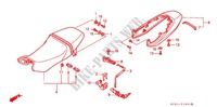 ASIENTO SIMPLE(2) para Honda VTR 250 2000