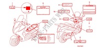 ETIQUETA DE PRECAUCION (FES1257/A7) (FES1507/A7) para Honda S WING 150 FES ABS 2007