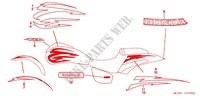 EMBLEMA/FLEJE para Honda VTX 1800 F Specification 2 2007