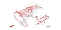 CADENA DE LEVA/TENSIONADOR para Honda FOURTRAX 420 RANCHER 4X4 Manual Shift 2009