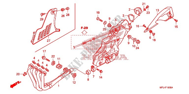 SILENCIADOR DE ESCAPE(2) para Honda CBR 1000 RR REPSOL 2011