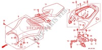 ASIENTO SIMPLE(2) para Honda CBR 1000 RR BLACK 2011