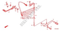 SOPORTE PRINCIPAL/PEDAL DE FRENO para Honda CBR 1000 RR VICTORY RED 2011