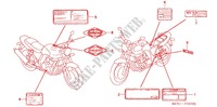 ETIQUETA DE PRECAUCION (CB400SF/CB400) para Honda CB 400 SUPER FOUR VTEC WITH STRIPE 2000
